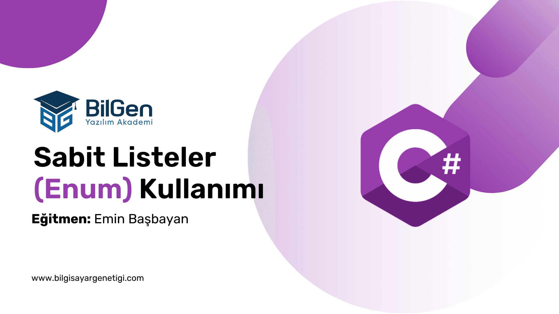 C# ile Enum (Sabit Listeler) Kullanımı
