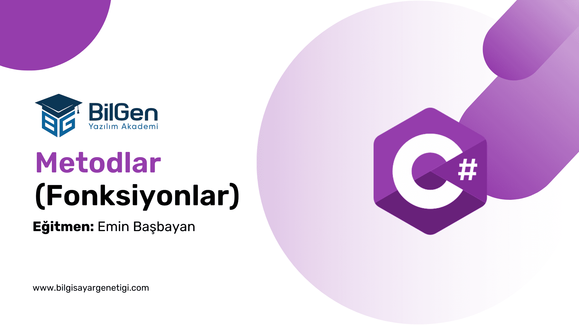 C# ile Metodlar (Fonksiyonlar)