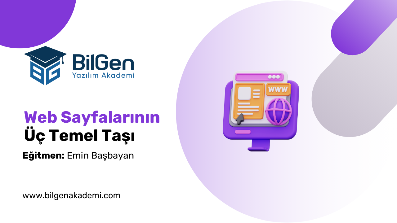 HTML, CSS ve JavaScript: Web Sayfalarının Üç Temel Taşı