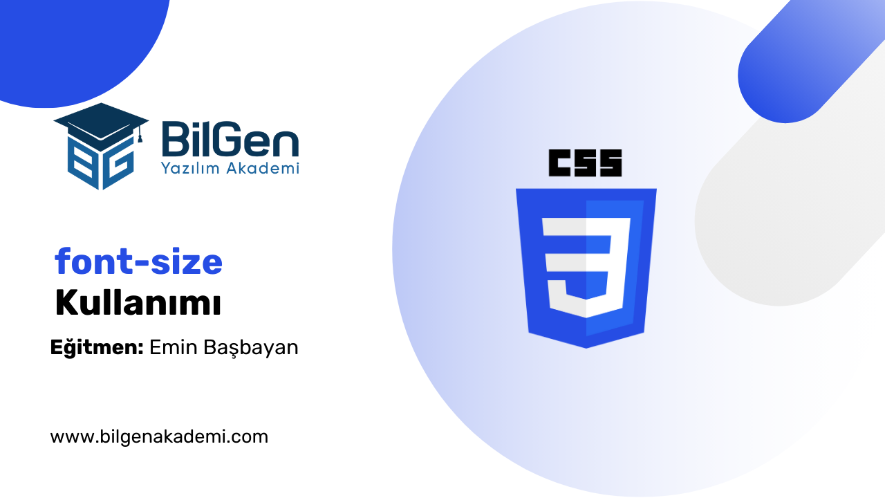 CSS font-size Kullanımı
