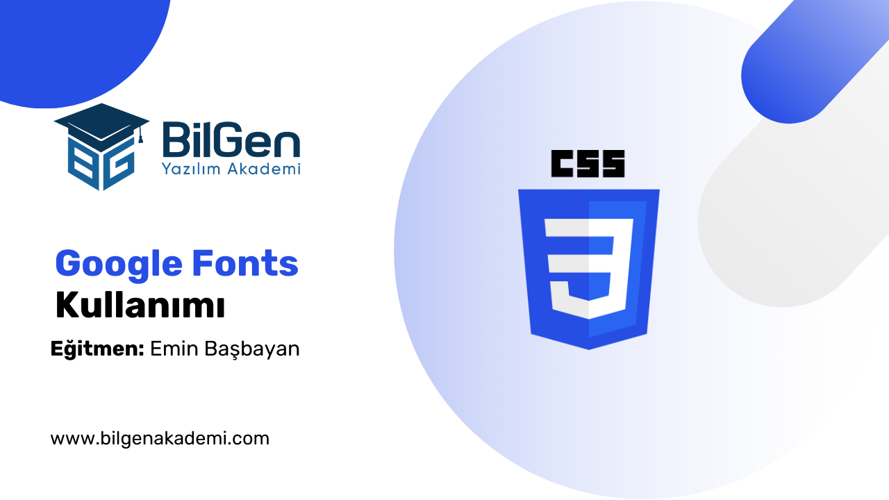 CSS'te Google Fonts Kullanımı